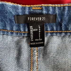 Denim Skirt with Heart Buttons